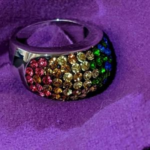 Swarovski Cluster Dome Ring NEW UNUSED